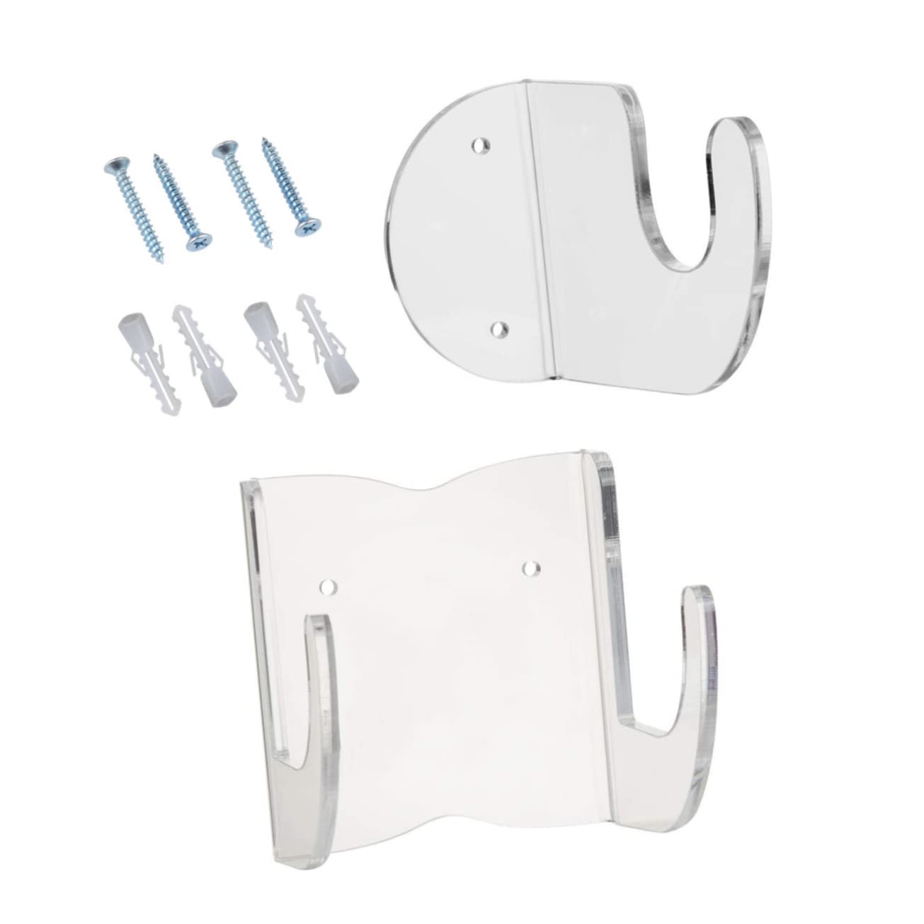 SWOOMEY 1Set Guitar Wall Mount Hook Transparent Guitar Storage Stand for Acoustic and Electric Guitars Easy Install Guitar Display Rack for Home Office and School