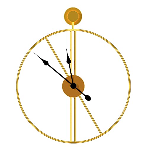Grande horloge murale vintage pour salon rétro chic et silencieux