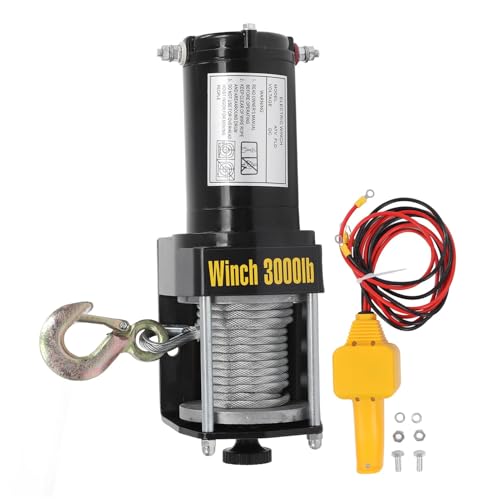 Cabrestante eléctrico 24V para ATV 3000lbs miniatura 6