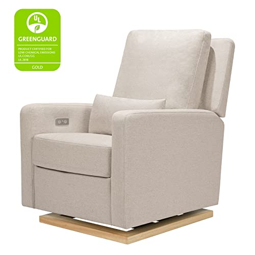 Image of Babyletto Sigi Nursery Recliner /Glider in Performance Beach Eco-Weave