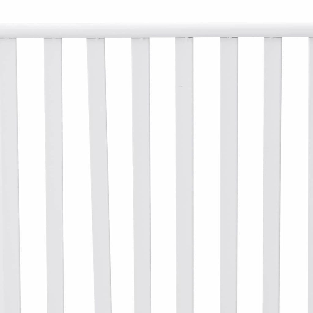 vidaXL Panchina da Giardino Bianco Puro 103,5 x 51,5 x 90 cm Acciaio, Giardino e terrazza, mobili Moderni da Esterno, panchina contemporanea, 2 posti, Stile per Il Tuo Deck