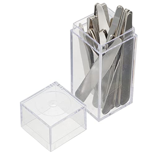 PartyKindom 40pcs Shirt Neckline Fixed Detachable Protector Shirt Stays Shirts Men Patch Collars Extenders Dress Shirt Collar Support Holder Faux Shirt Collar Inserts Stainless Steel Silver