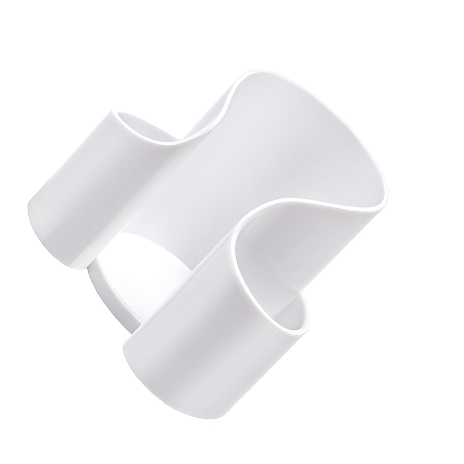 APGLSXY Dual-Layer Cosmetic Swab Holder & Floss Dispenser Bathroom Counter Organizers with Separate Compartments Bathroom Storage Cup