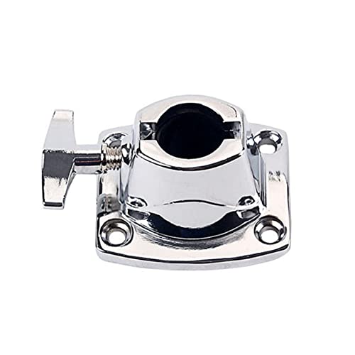 Abaodam 3pcs Tom Cymbal Holder Clamp Accesorio Ligero para Percusión Base de Tom Plateado miniatura 3