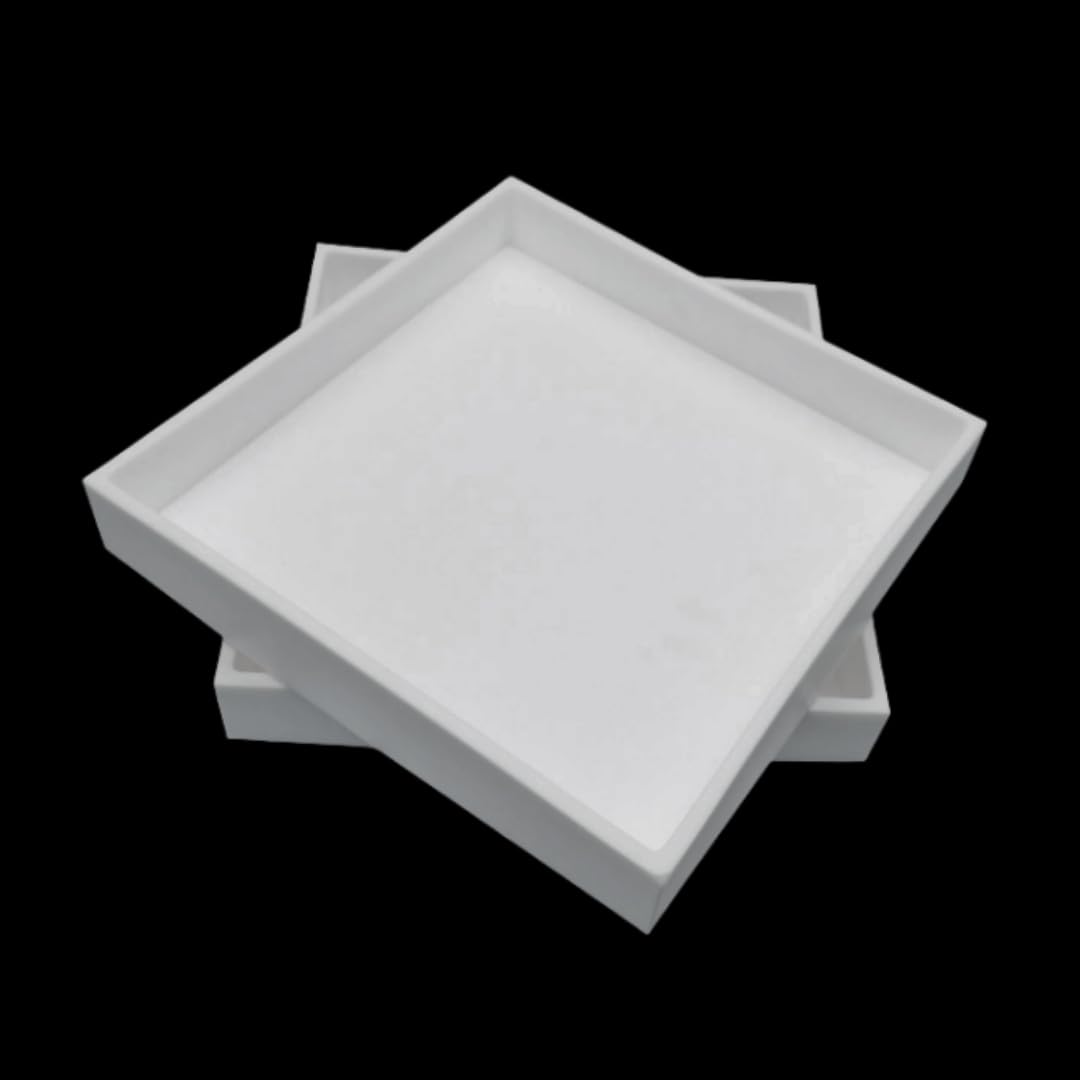 Vassoi con setaccio in PTFE PEFT for uso di laboratorio - Vassoi in politetrafluoroetilene resistente agli acidi e agli acidi, 1 PZ | 400x300x50mm