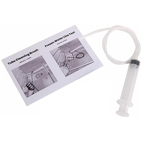 Lovermusic 24.6 Inch Length Transparent Plastic Water Line Tool Refrigerator Accessories for Home Cover