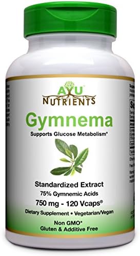 Gymnema Extract -75% Gymnemic Acids 500 mg 120 Count | Made in USA| Supports Pancreas Function, Healthy Glucose Metabolism and Weight Management