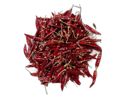 Image of Guntur Chilli Dry Whole 900g | Long Red Dry Chilli | Sukhi Lal Mirchi Whole | Authentic Andhra Dried Chillies | Mildly Spicy, Deep Red & Aromatic | 100% Natural, Sun-Dried