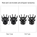 Yuecoom Axle Blocks Front Axle Cap, Axle Nut Covers, Crown Styling CNC Aluminum Alloy Prevent Leakage Standardized Designed Axle Nut Covers for Motorbike