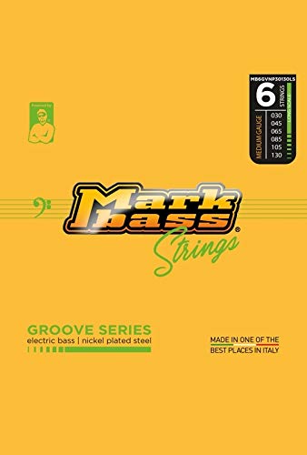 Markbass MB6GVNP30130LS - Jeu 6 cordes Groove Series basse électrique - nickel plated steel - 30-130 Cover