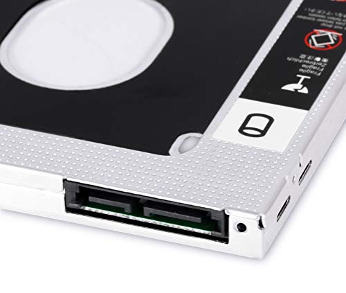 Adaptador Caddy para Segundo Hd ou Ssd Sata Gaveta 12.7mm Case Dvd de Notebook Macbook Mac
