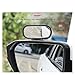 360° Adjustable Car Mirror Wide Angle Side Rear Mirrors Blind Spot Snap Way Parking Auxiliary Rear View Mirror(Silver)