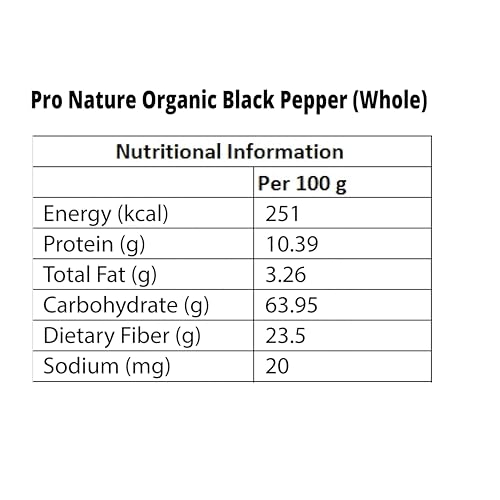 Image of Pro Nature 100% Organic Black Pepper (Whole), 100 gram (Pack of 3)