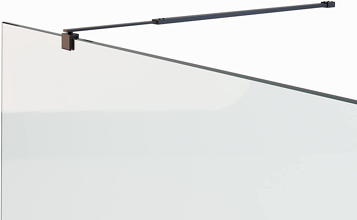 Barra estabilizadora/barandilla para paredes de ducha de vidrio y estabilizador de walk in es extensible 73 a 121 cm. Espesor de vidrio hasta 10mm - 23BM