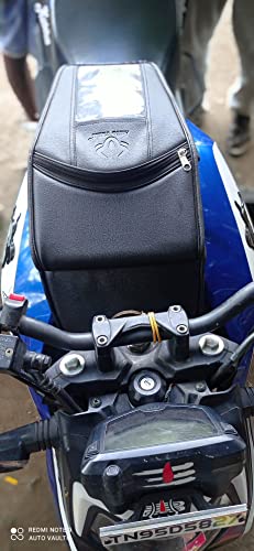Image of Auto vault Premium Petrol Tank Cover for TVS Apache RTR 4v 200 160 with Transparent MAP View Model