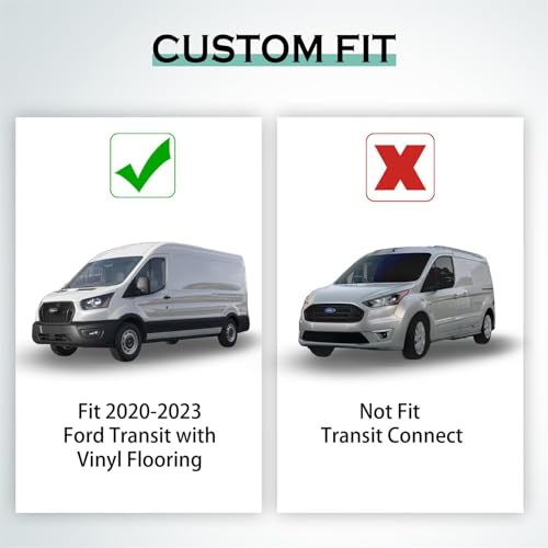 Image of KARPAL Floor Mats for 2022-2026 Ford Transit /E-Transit with Vinyl Flooring