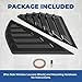 HECASA Side Window Louvers Compatible with 2013-2020 Ford Fusion/Mondeo Air Vent Scoop Shades Cover Blinds Trim ABS Plastic Black 2Pcs