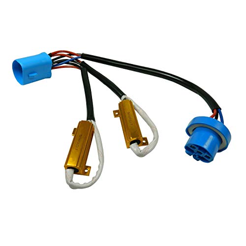 x xotic tech 2pcs 9007 9004 LED Fog Light Bulbs Load Resistor miniatura 3