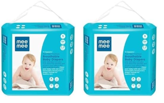 Mee Mee Premium Baby Tape Style Diapers, Breathable Small Diapers