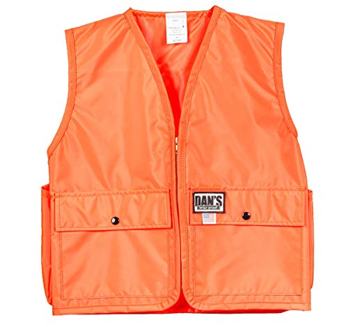 DAN'S Hunting Gear, LLC Kid's Blaze Orange Vest, Made in U.S.A. (Large | 12-14)
