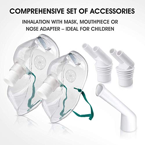 Miniatura 4 de Hangsun Inhalador Nebulizador Electrico CN560 Nebulizador Bebe Adulto Para Inhalación De Medicamentos Líquidos (Blanco)