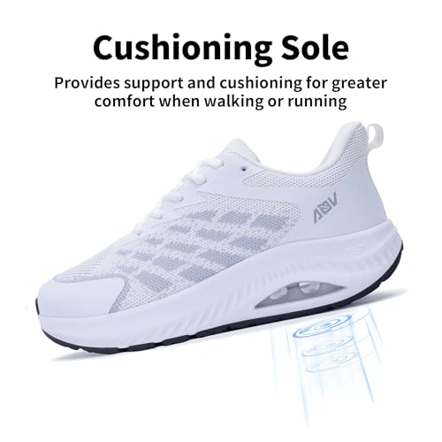 Womens Wide Toe Box Shoes with Arch Support Walking Sneakers for Plantar Fasciitis Orthotic Tennis Shoes BlackGrey Size 64