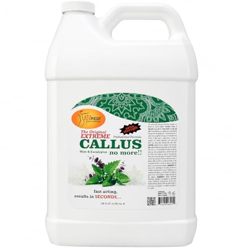 SPA REDI Callus Remover for Feet Gel Mint and Eucalyptus 128 Oz