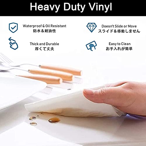Tapis de chaise plastique transparent imperméable antidérapant long pour sol
