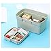 JacCos Medical Box StorageMedical Kit Empty First Aid Kit, Travel Portable Tool Box, with Compartments, Green Portable Medicine Chest Drug Storage Box Convenient and Practical (Size : XS) (B)