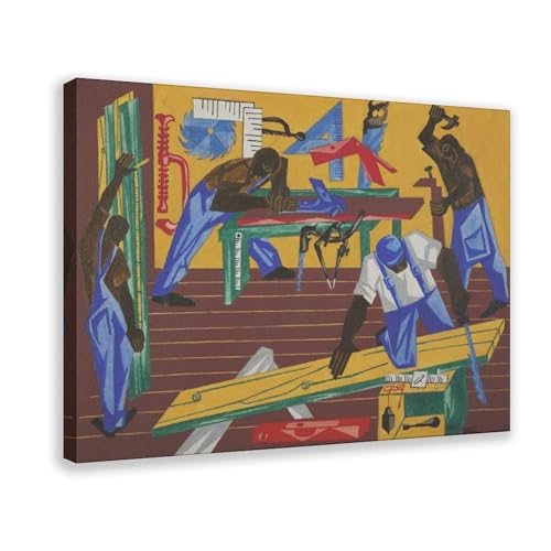 Affiches et impressions de qualité galerie : l'art moderne de Jacob Lawrence sur toile canvas