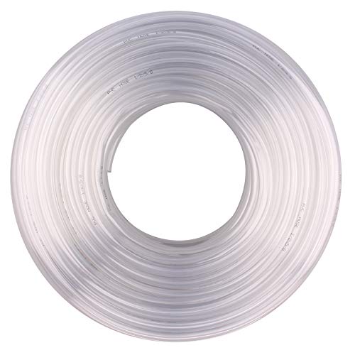 DERNORD PVC Tubing 1/2"ID X 5/8"OD Flexible Clear Vinyl Hose 100 Feet for Food Grade