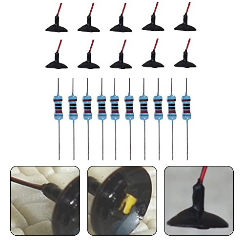 10pcs Model Railway 1:87 Hanging Lamp Outdoor Wall Light HO Scale LED Train Light Train Scenery Miniature Accessories