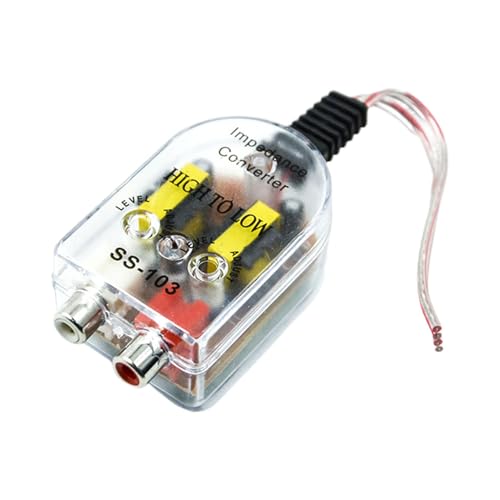 Convertidor de salida de líneas altas a bajas, convertidor de audio de coche de alta a baja, reproductor de cartas adaptador de alta a baja, convertidor de audio estéreo creativo para jugadores de