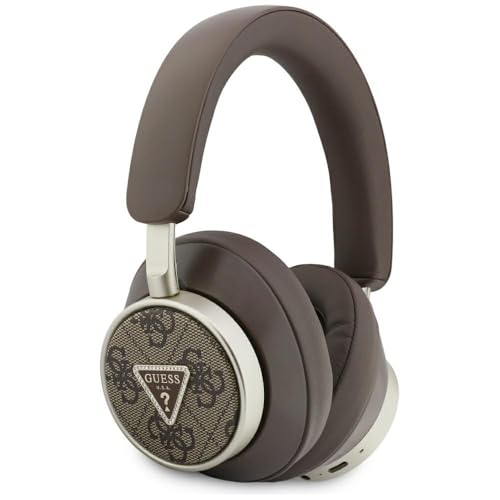 CG Mobile Guess 4G Triangle Logo Casque Bluetooth ENC sur l'oreille (marron)