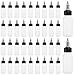 Bekith 30 Pack Dispensing Bottles 30mL 1oz Boston LDPE Plastic Bottle with Twist Top Cap
