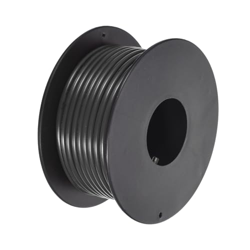 QUARKZMAN Cable de 16AWG, Cable de Conexión de PVC de Calibre 16, Cable de Cobre Estañado en Carrete UL1007 de 10M/33ft Negro para Conexiones Internas, Marino