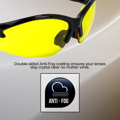 Global Vision Safety Sunglasses with Yellow Lenses, Great for Shooting Sports!4