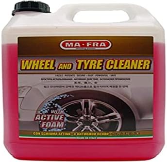  Ma-Fra Bianchissimi Tyre Cleaner per Auto 4500 ml - Liquido Concentrato Alta Potenza per Copertura, Protezione, Rinvigo