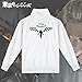 Plutreas Tokyo Revengers Cosplay Walhalla Jacket Hanemiya Kazutora Embroidered Logo Coat Zipper Hoodie White (S (160-165cm))