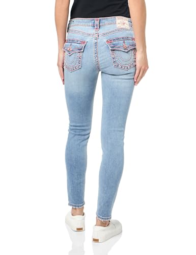 True Religion Women's Jennie Super T Midrise Flap Jean3