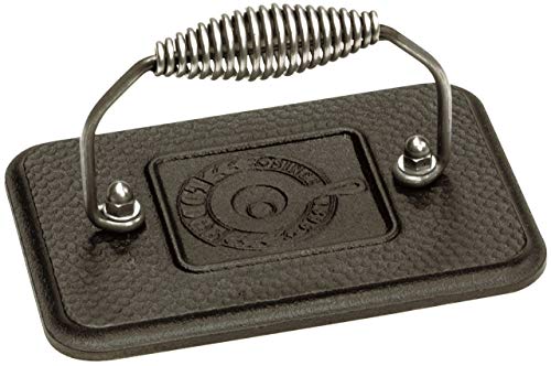 Lodge LGP3 Rectangular Cast Iron Grill Press, Pre-Seasoned