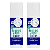 EPSOM-IT Soothing Muscle Lotion - Roll On Epsom Salt Lotion with Arnica for Muscle Stiffness, Leg, Knees and Feet Discomfort, Topical Magnesium Cream, 3oz, 2-Pack