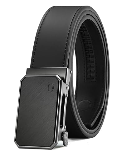 Image of CHAOREN Ratchet Belt Men - 35mm Mens Belt Leather for Casual Jeans - Versatile Fit, Customizable Style