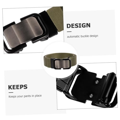 FRCOLOR Nylon Automatic Buckle Belt for Men Breathable Waistband for Casual Wear Versatile for Jeans and Business Attire Stylish4