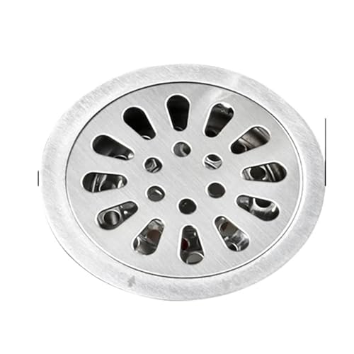 Drain de sol pour machine à laver et douche au design noir brossé