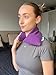 Microwavable Heating Pad for Neck, Back & Shoulders - Heating Bean Bag Microwavable Pillow - Cleaned Wheat & Lavender Aromatherapy Heating Pad Wrap - Amazing Health, Purple