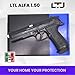 LTL Alfa 1.50 Full Power Air Gun | Non Lethal Defense Training and Self Defense Weapon | Pepper Balls and Rubber Ball Gun (18 Joules and .50 Caliber with 2.1G Rubber Balls Included)