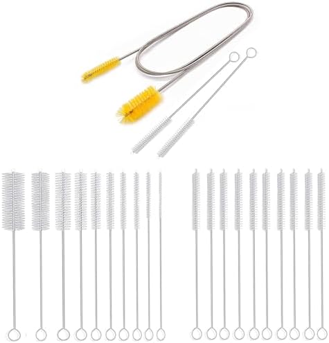 Flexible Drain Brush，Nylon Cleaner Double Ended Elastic Hose Pipe 67-inch and Nylon Pipe Tube Cleaner 8-ihch 10 Different Diameters image 2