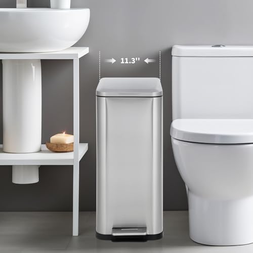 Caneca de basura de acero inoxidable 50L para cocina miniatura 3