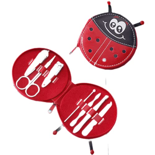 LWY Maniküre-Set, Pediküre-Set, 7-teiliges Nagelknipser-Set, Edelstahl Herren Damen Pflegeset Men, für Reisen oder…